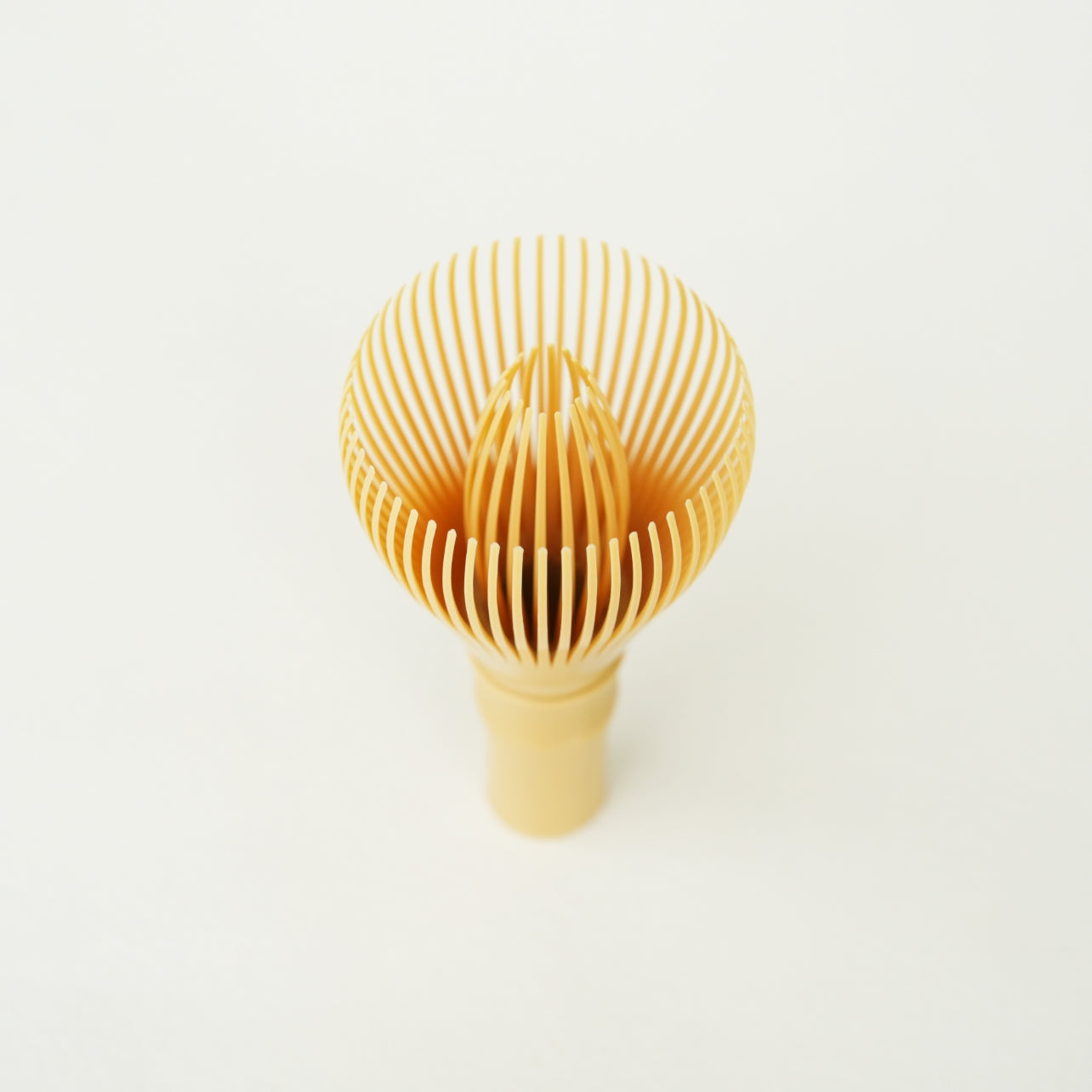 Nakamura Tokichi Resin Whisk Chasen bamboo color for Daily Matcha Preparation and Easy Cleaning.