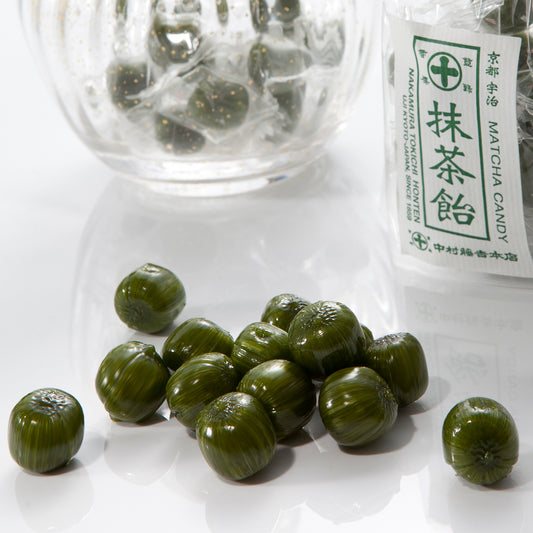 Nakamura Tokichi Uji Matcha Hard Candies with Product Packaging