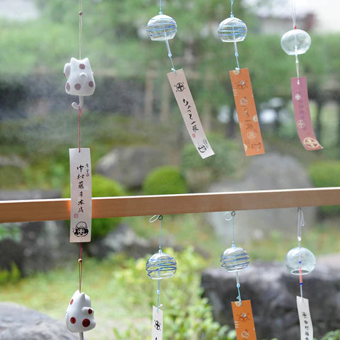 Main store setup Cat wind chime