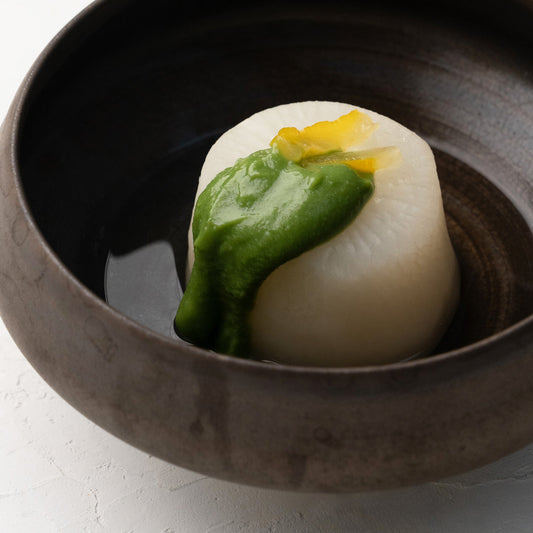 Simmered Daikon with Matcha Miso — A Warm Taste of Japanese Winter