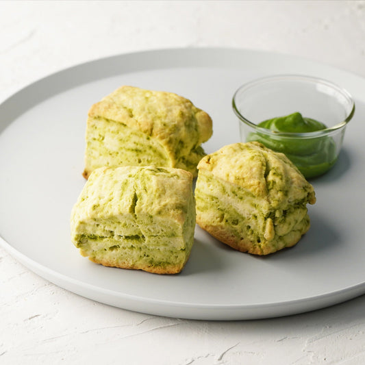 Gentle Mornings with Matcha Scones