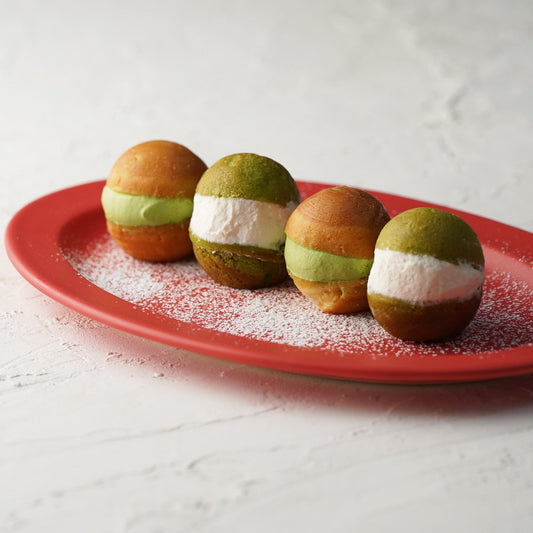 Matcha Maritozzo Bites Made with a Takoyaki Pan